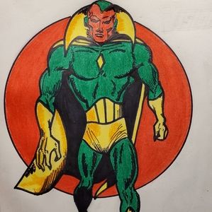 Avengers Original art Vision
